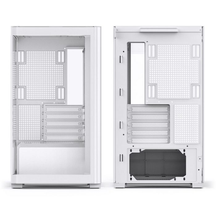Jonsbo D300 Midi-Tower, 270 Grad, Tempered Glass - white-D300 WHITE