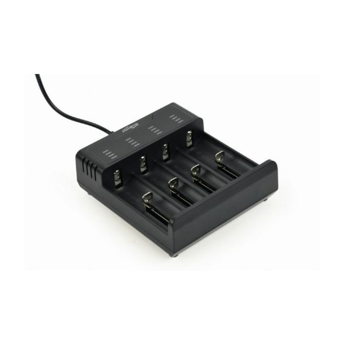 Gembird Fast Battery Charger Ni-MH Li-ion, black