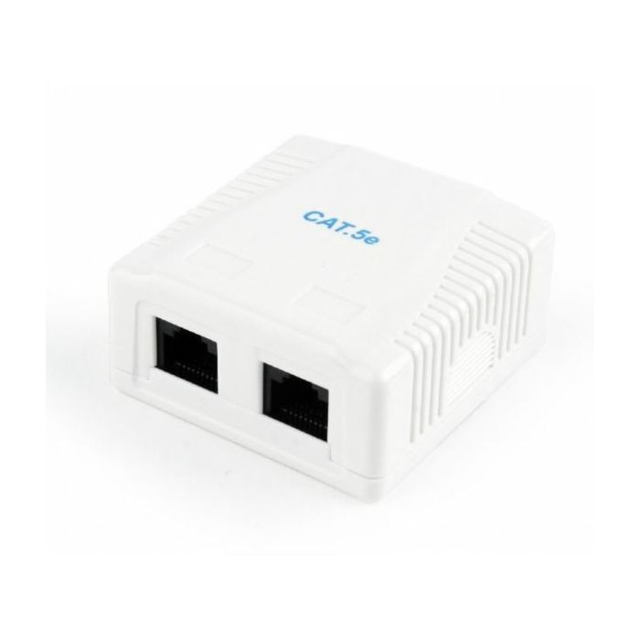 Gembird CAT5E UTP 2-port surface mount box
