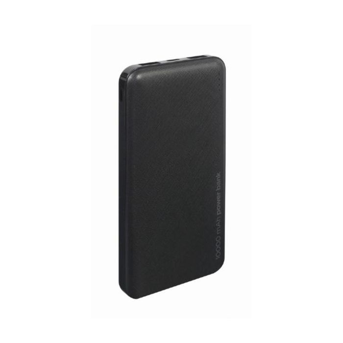 Gembird 10000 mAh power bank, black