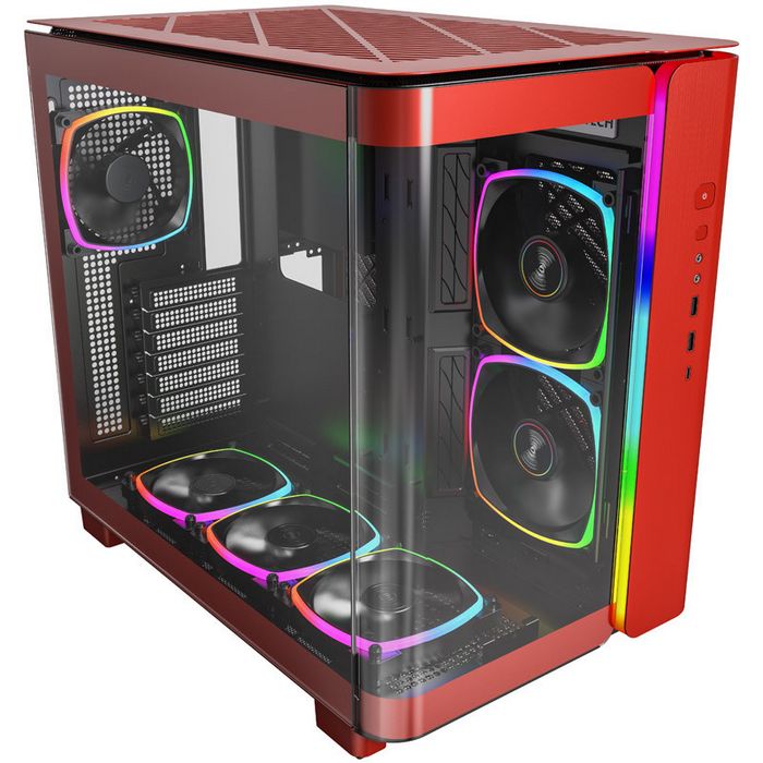 Montech KING 95 PRO Midi-Tower, Tempered Glass, ARGB - red KING95PROR