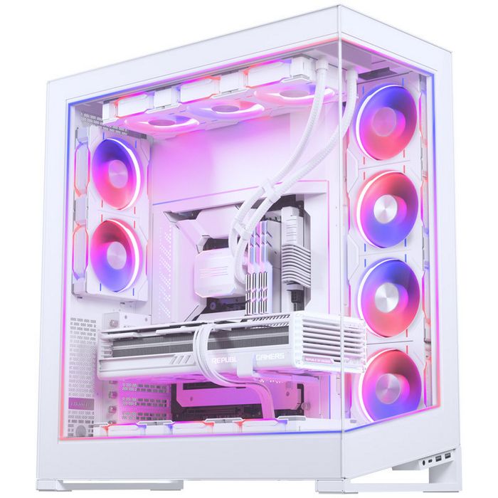 PHANTEKS NV7 Premium DRGB Kit + Power-Hub, 3x for outer frame, 1x Motherboard cable cover - white-PH-PLEDKT_NV7_DWT01