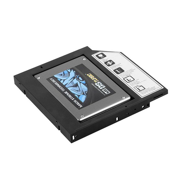 SilverStone TS06, 2,5 Zoll in Slim ODD Slot/External ODD Case - black SST-TS06B