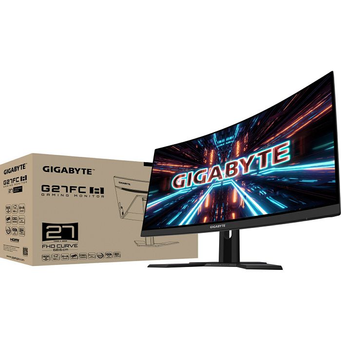 GIGABYTE G27FC A 27'' Gaming FHD curved monitor, 1920 x 1080, 1ms, 170Hz, USB 3.0, speakers