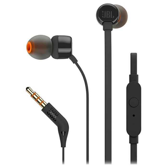 JBL Tune 110 In-ear headphones with microphone, black