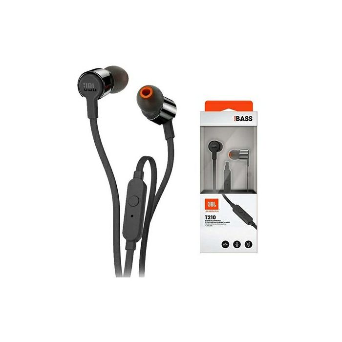 JBL Tune 210 In-ear headphones with microphone, black
