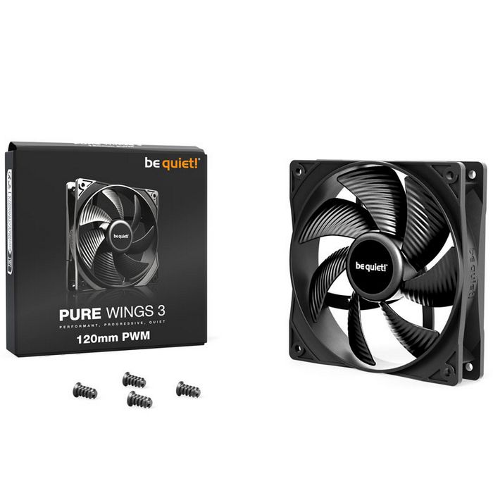 be quiet! Lüfter Pure Wings 3 PWM Lüfter - 120mm BL105