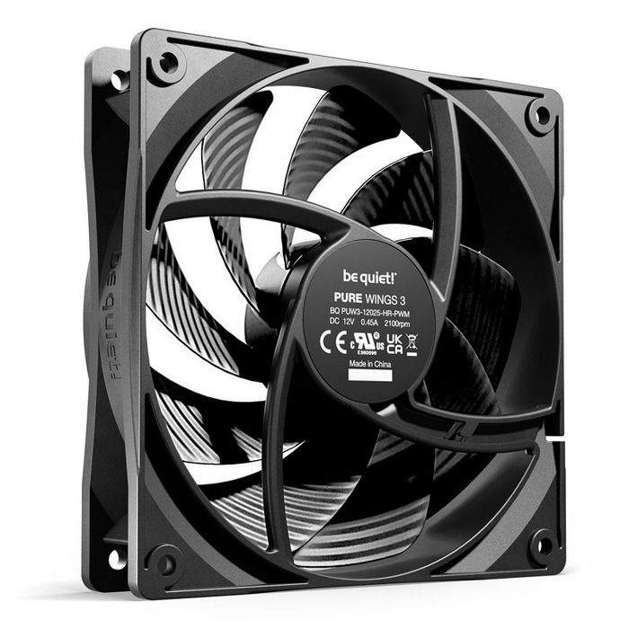 be quiet! Lüfter Pure Wings 3 PWM Lüfter - 120mm, High Speed BL106