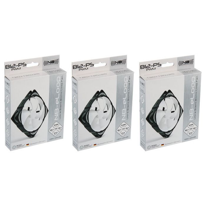 Noise blocker NB-eLoop Fan B12-PS - 120mm PWM, 3 pieces-LUBU-024