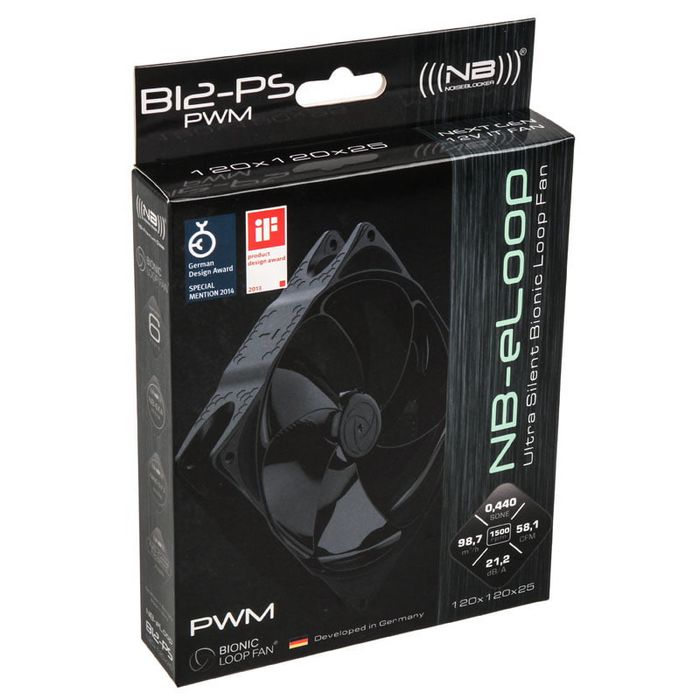 Noiseblocker NB-eLoop Fan B12-PS Black Edition - 120mm PWM, 3 Stück-LUBU-039