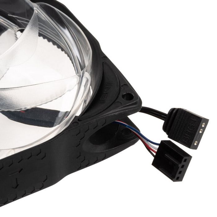 Noiseblocker NB-eLoop X B12-PS ARGB, PWM - 120mm, black + ARGB 8x Port Hub - 3er Set-LUBU-048