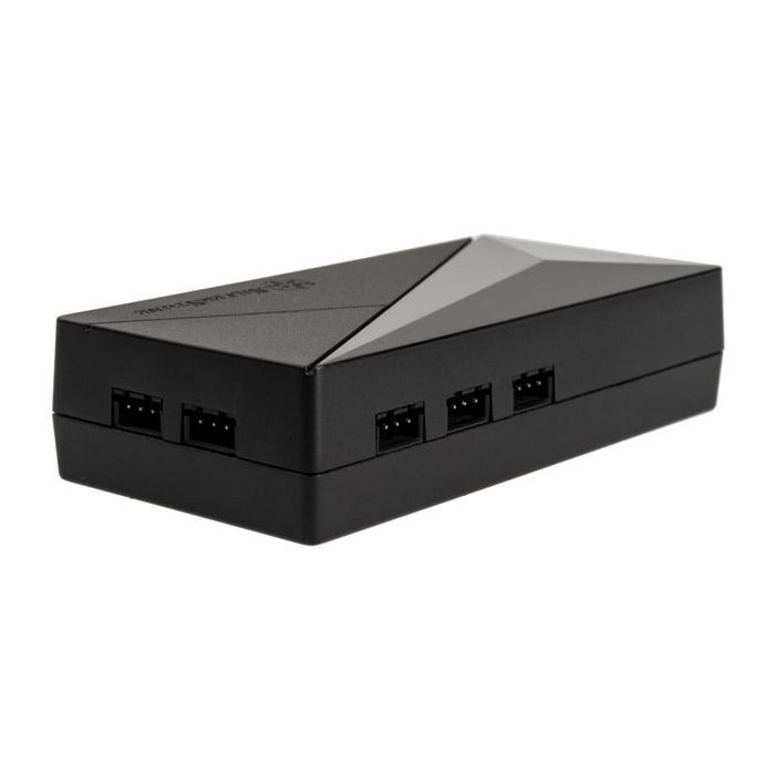 Noiseblocker NB-eLoop X B12-PS ARGB, PWM - 120mm, black + ARGB 8x Port Hub - 3er Set-LUBU-048