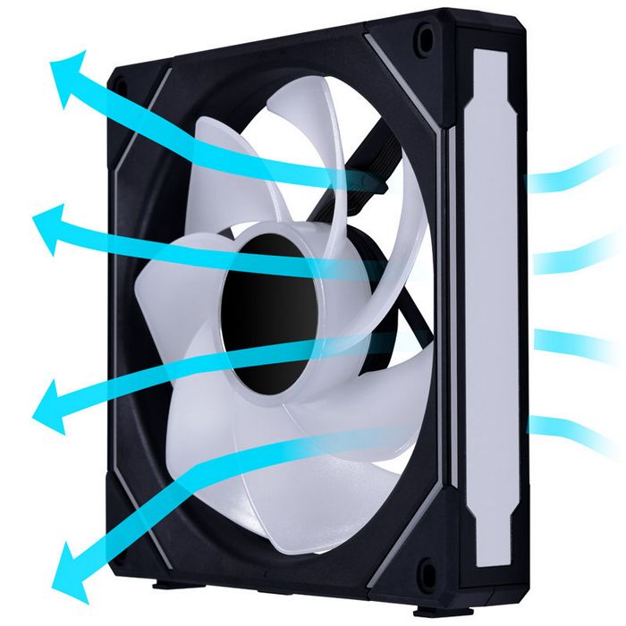 Lian Li UNI FAN SL-INF 140 ARGB Reverse Blade PWM Fan - 140mm, black-UF-RSLIN140-1B