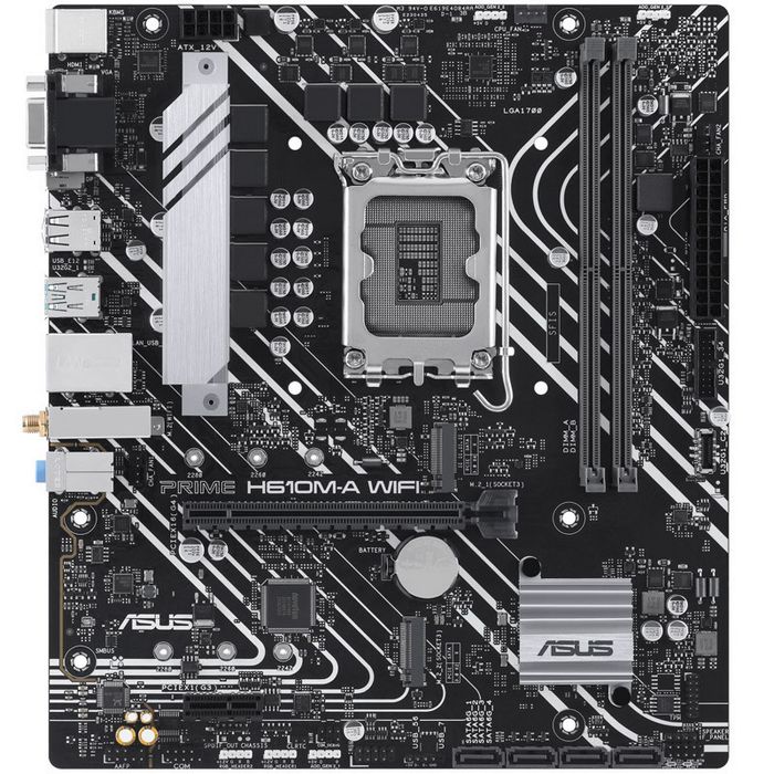 ASUS Prime H610M-A WIFI, Intel H610 Mainboard - Socket 1700, DDR5 90MB1G00-M0EAY0