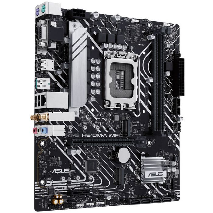 ASUS Prime H610M-A WIFI, Intel H610 Mainboard - Socket 1700, DDR5 90MB1G00-M0EAY0