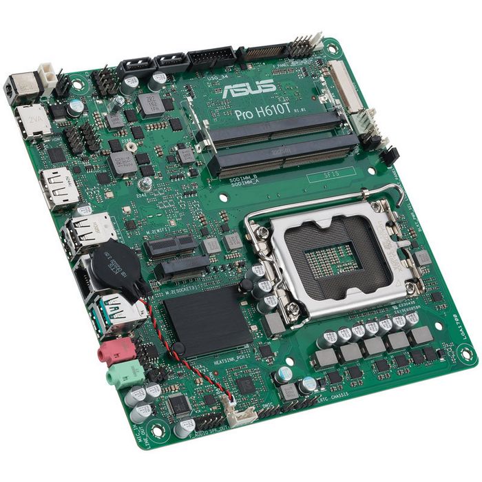 ASUS Pro H610T-CSM, Intel H610 Mainboard, Socket LGA1700, DDR5 90MB1G60-M0EAYC