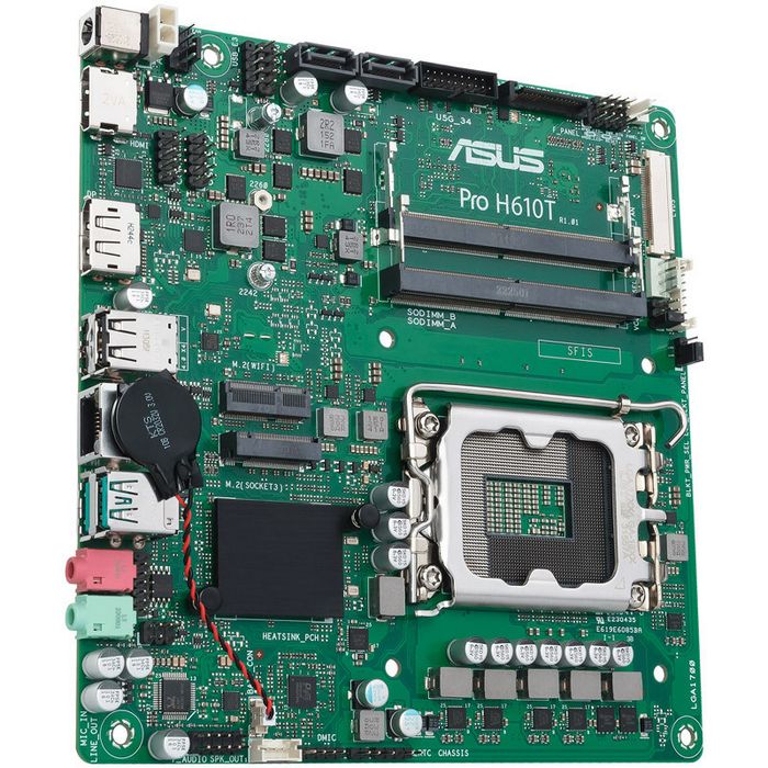 ASUS Pro H610T-CSM, Intel H610 Mainboard, Socket LGA1700, DDR5 90MB1G60-M0EAYC
