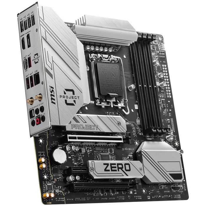 MSI Pro B760M Project Zero, Intel B760 Mainboard - Sockel 1700, DDR5, Back-Connect-Design-7E14-001R