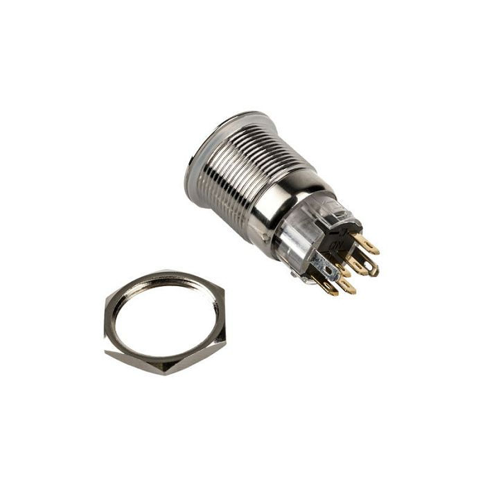 DimasTech Vandalismusschalter/-taster 19mm, Silverline Dot - RGB PD210