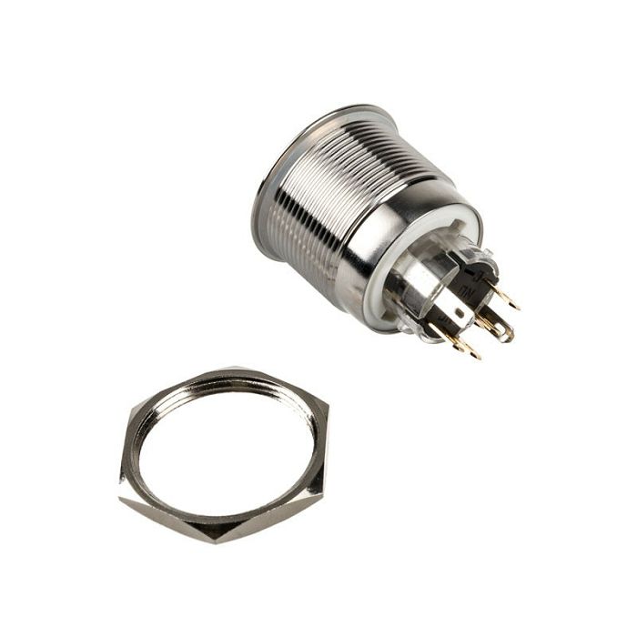 DimasTech Vandalismustaster 25mm, Silverline Dot - RGB PD216