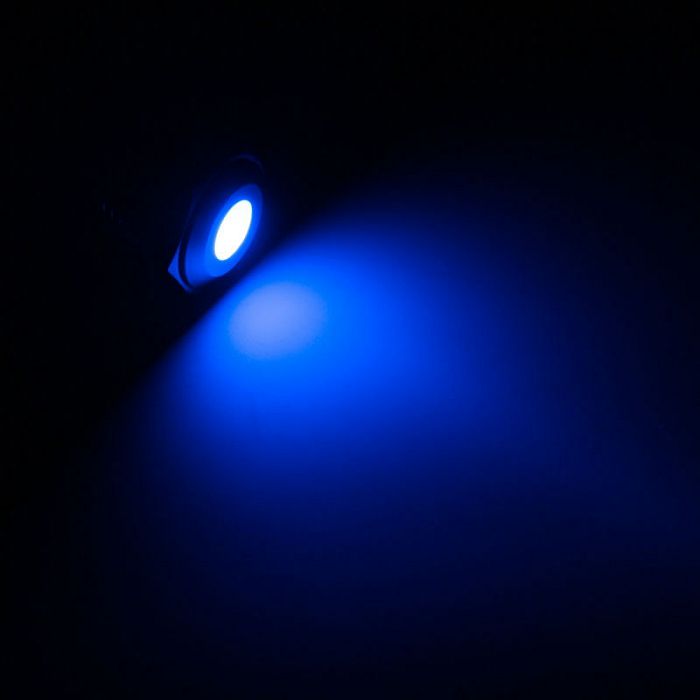 Lamptron Vandalismus-gesicherte LED - blau, blacke Fassung LAMP-SW2001-H