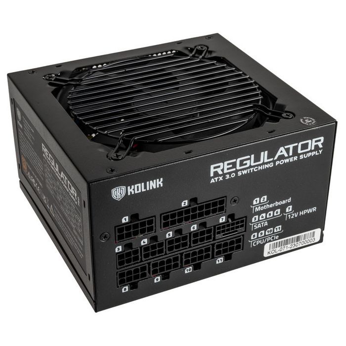 Kolink Regulator 80 PLUS Gold napajanje, ATX 3.0, PCIe 5.0, modular - 850 Watt KL-R850FG