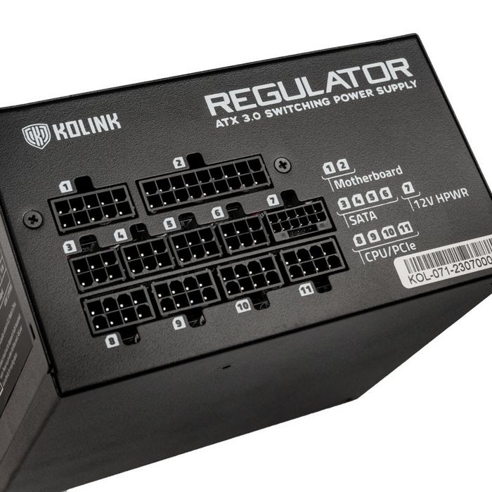 Kolink Regulator 80 PLUS Gold napajanje, ATX 3.0, PCIe 5.0, modular - 850 Watt KL-R850FG