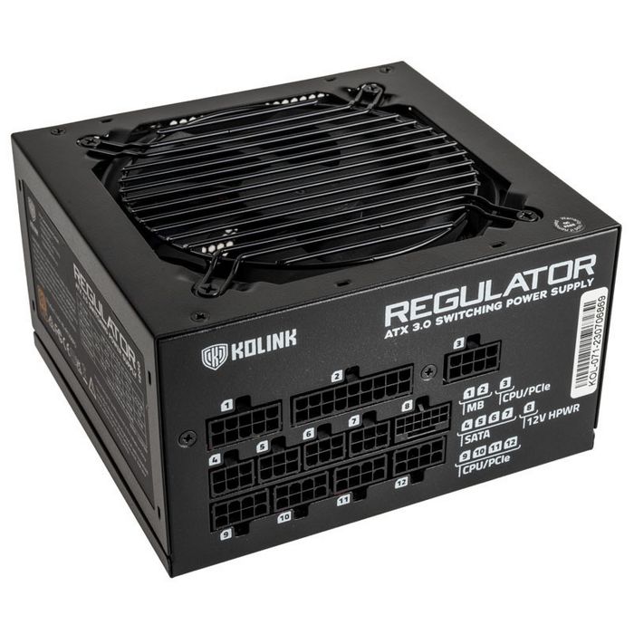 Kolink Regulator 80 PLUS Gold napajanje, ATX 3.0, PCIe 5.0, modular - 1000 Watt KL-R1000FG
