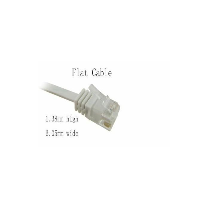 NaviaTec Cat6 patch cable flat, copper 15m