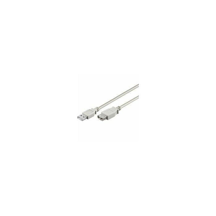 NaviaTec USB 2.0 A muški na A ženski kabel, 5m, bež