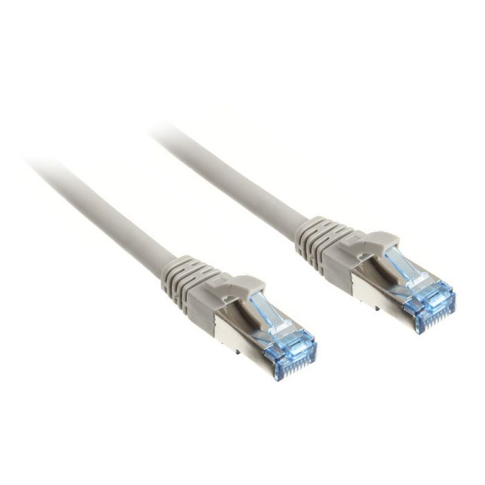 InLine Patchkabel Cat.6A, S/FTP (PiMf), 500MHz, grau - 5m 76805