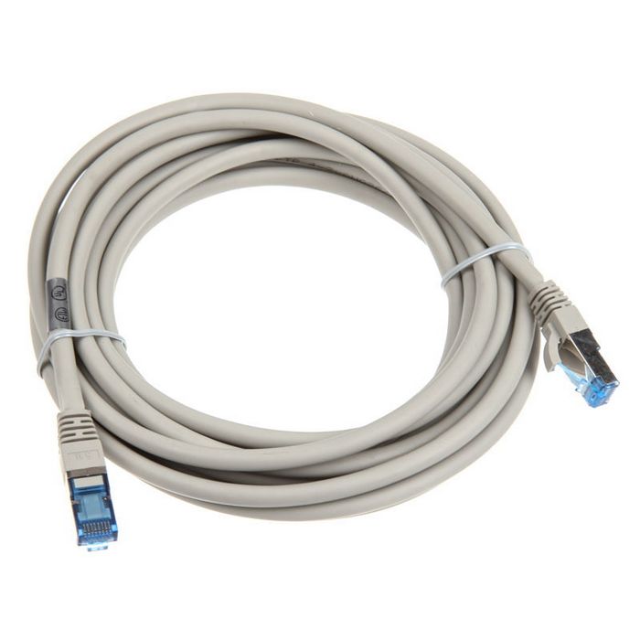 InLine Patchkabel Cat.6A, S/FTP (PiMf), 500MHz, grau - 5m 76805