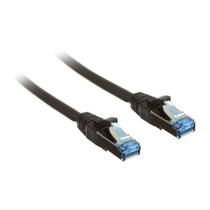 InLine Patchkabel Cat.6A, S/FTP (PiMf), 500MHz, black - 5m 76805S