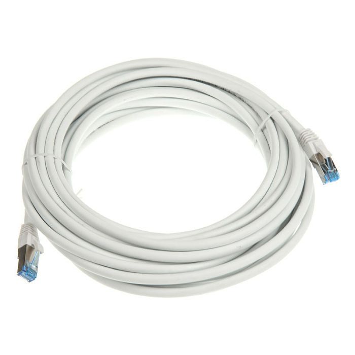 InLine Patchkabel Cat.6A, S/FTP (PiMf), 500MHz, white - 10m 76800W
