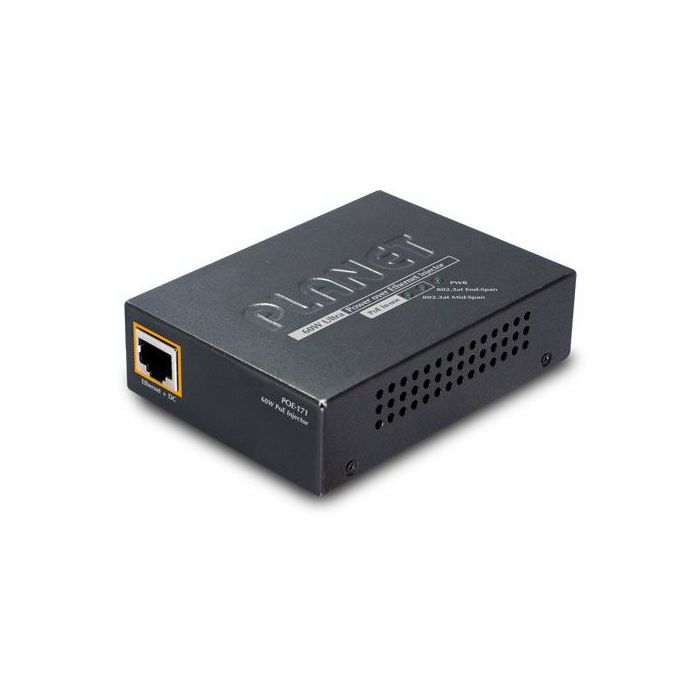 Planet Single Port Ultra POE Injector (60 Watts) w external power End-Span Mid-Span
