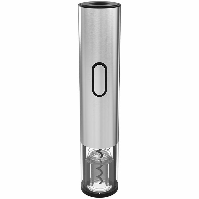Prestigio Garda, smart wine opener, simple operation with 2 buttons, aerator, vacuum stopper preserver, foil cutter, opens up to 50 bottles wihout recharging, premium design, 500mAh battery, Dimension