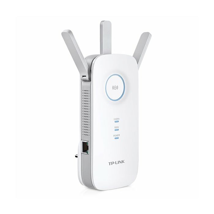 AC1750 Dual Band Wireless Wall Plugged Range Extender, Qualcomm, 1300Mbps at 5Ghz + 450Mbps at 2.4Ghz, 802.11ac/a/b/g/n, 1 10/100/1000M LAN, Ranger Extender button, Range extender mode,with 3 fixed An