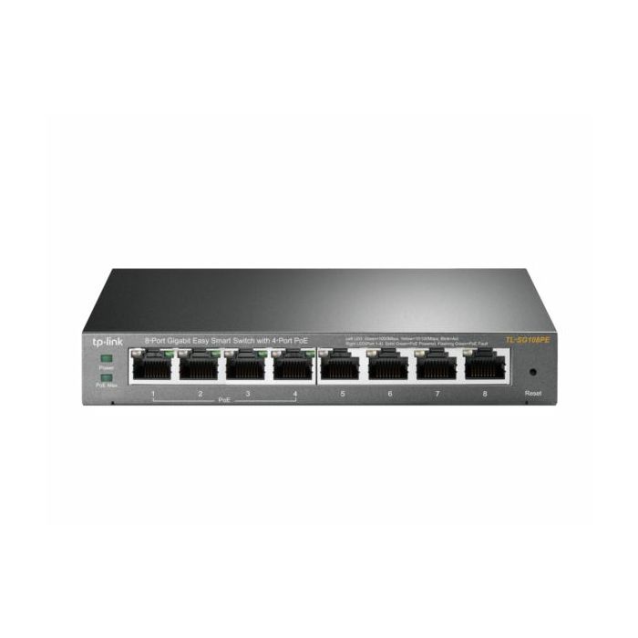 TP-Link TL-SG108PE 8-Portni Gigabit Stolni PoE Smart Switch