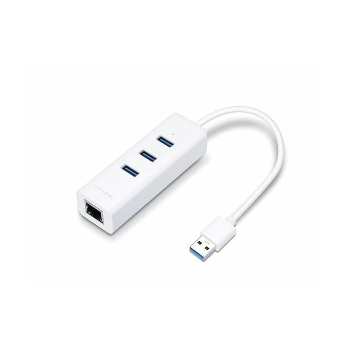 TP-Link USB 3.0 3-Port Hub Gigabit Ethernet Adapter 2 in 1 USB Adapter