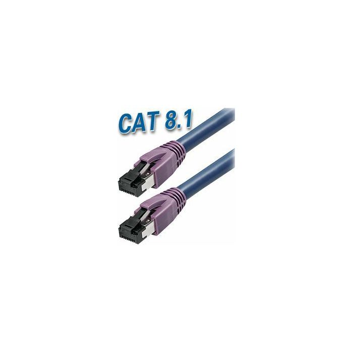 Transmedia Cat 8.1 SFTP Kabel 1m, dark blue