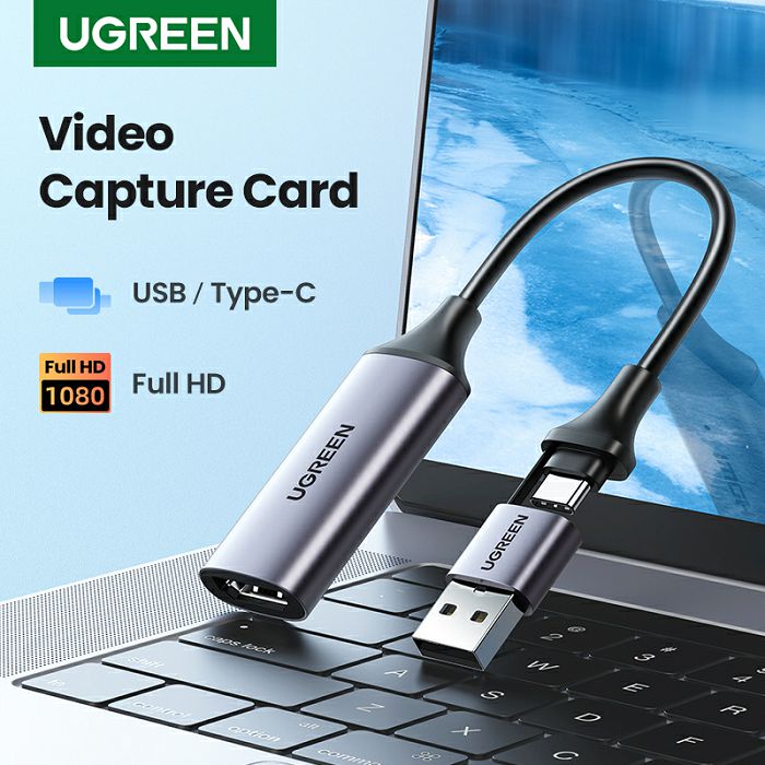 Ugreen USB 1080p HDMI to USB-C/A image capture adapter - box