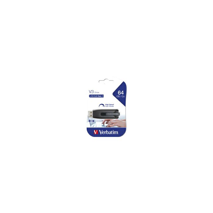 Verbatim V3 64GB USB3.2 Gen1, crni