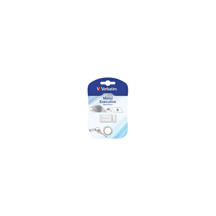 Verbatim USB2.0 StorenGo Metal Executive 32GB, srebrni