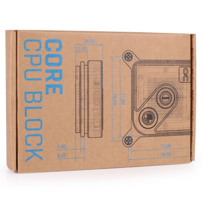 Alphacool Core 1 Aurora CPU-Kühler, ARGB - black 13446
