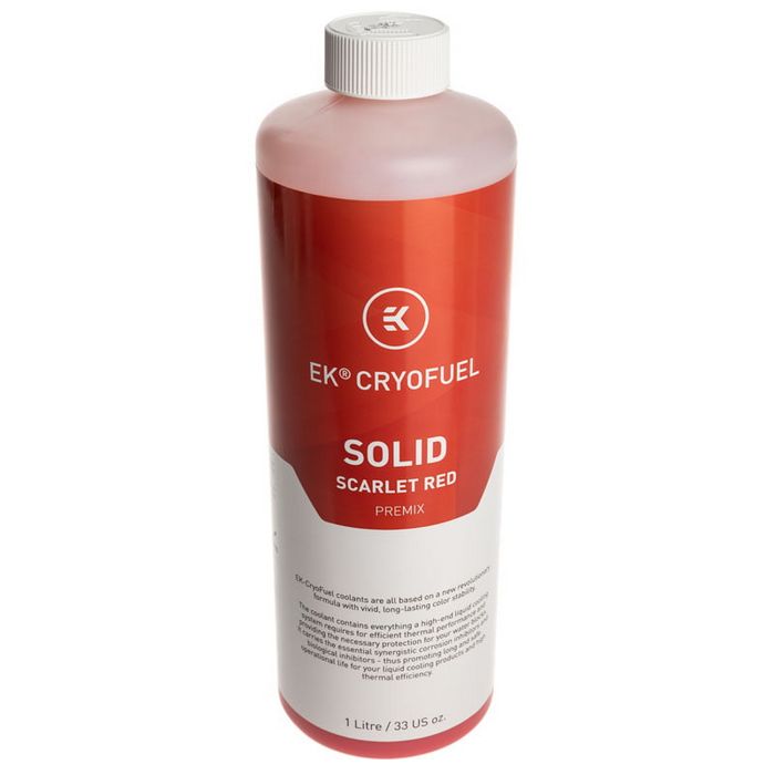 EK Water Blocks EK-CryoFuel Solid Premix, Scarlet Red - 1000ml 3831109880333