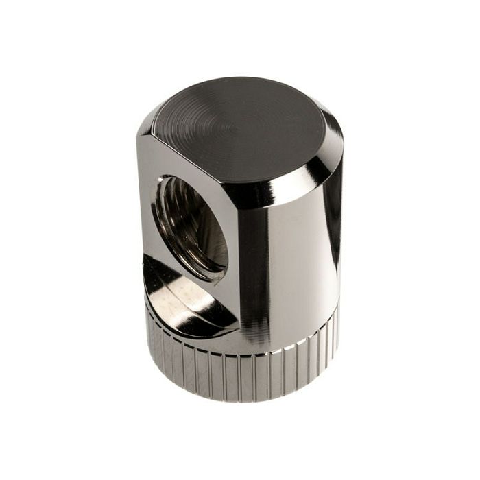 EK Water Blocks EK-Torque Adapter 90 Grad G1/4 Zoll AG auf G1/4 Zoll IG - drehbar, nickel silber 3831109814505