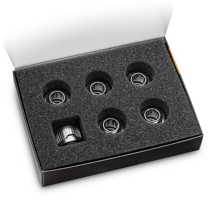 EK Water Blocks EK-Quantum Torque HDC 12 - 6er-Pack, silber 3831109824382