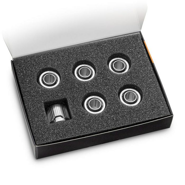EK Water Blocks EK-Quantum Torque STC 10/13 - 6er-Pack, silber 3831109824351