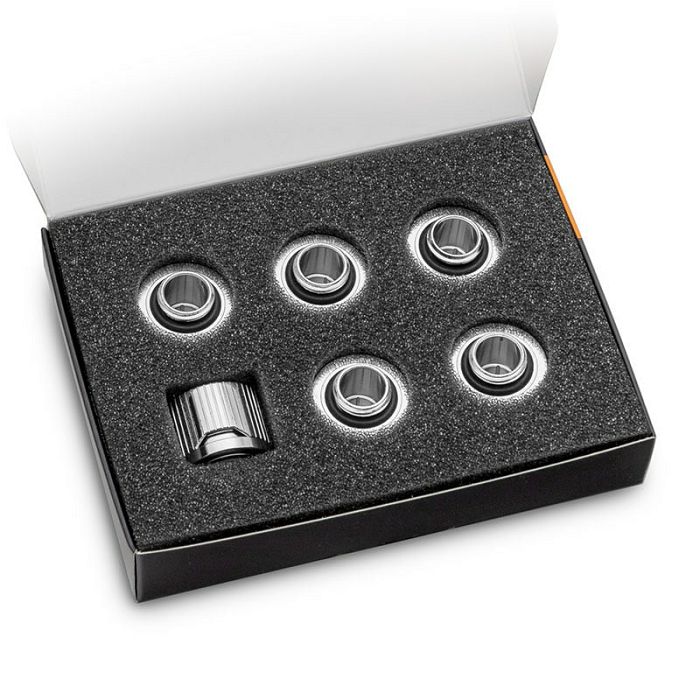 EK Water Blocks EK-Quantum Torque STC 10/16 - 6er-Pack, silber 3831109824368