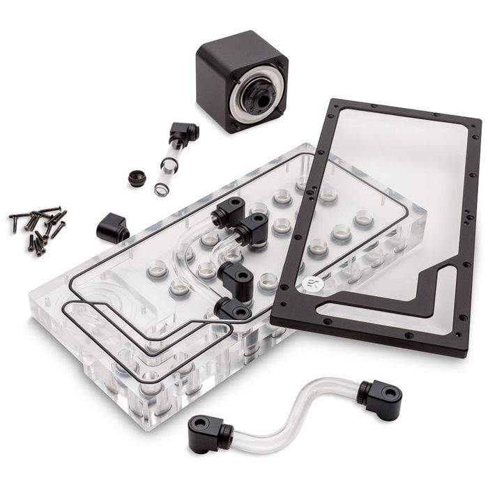 EK Water Blocks EK-QuantumX Loophole Distroplate D5 PWM - black 3831109908440